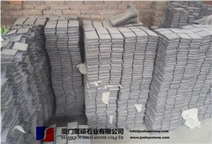 Natural Fuding Paving Stone G684 Black Basalt on Mesh Cobblestone