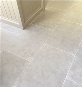 Beige Limestone Grooved Pattern Tile Floor Paving Panel,Cream Seashell Coral Stone Step Covering