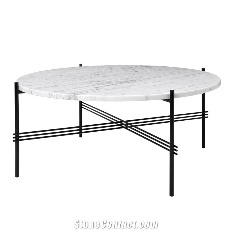 Bianco Carrara Marble Modern Style Table Tops,White Marble Desk,Furniture Gofar