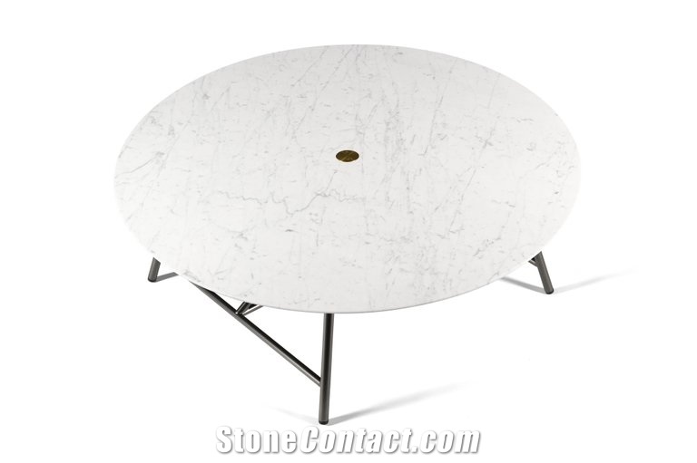Bianco Carrara Marble Modern Style Table Tops,White Marble Desk,Furniture Gofar