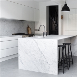 Bianco Carrara Marble Modern Style Table Tops,White Marble Desk,Furniture Gofar