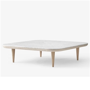 Bianco Carrara White Marble Interior Tv Table Set,Desk,Tabletop