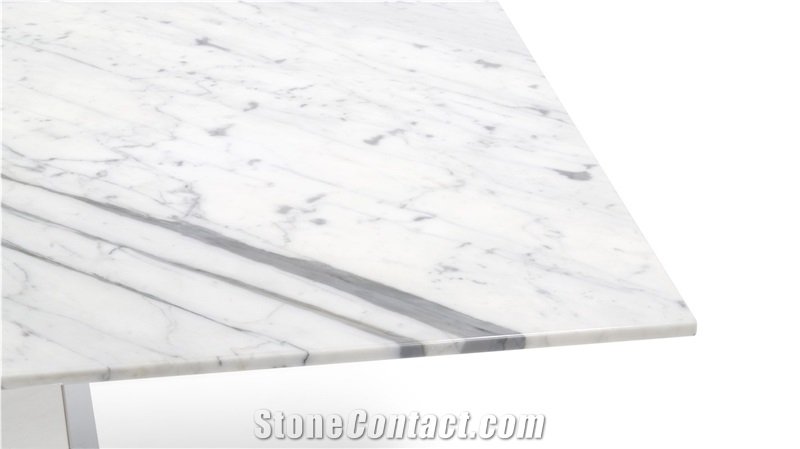 Bianco Carrara White Marble Interior Tv Table Set,Desk,Tabletop