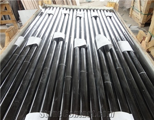 China Nero Marquina Marble Polished Stairs,Floor Covering Staircase Panel