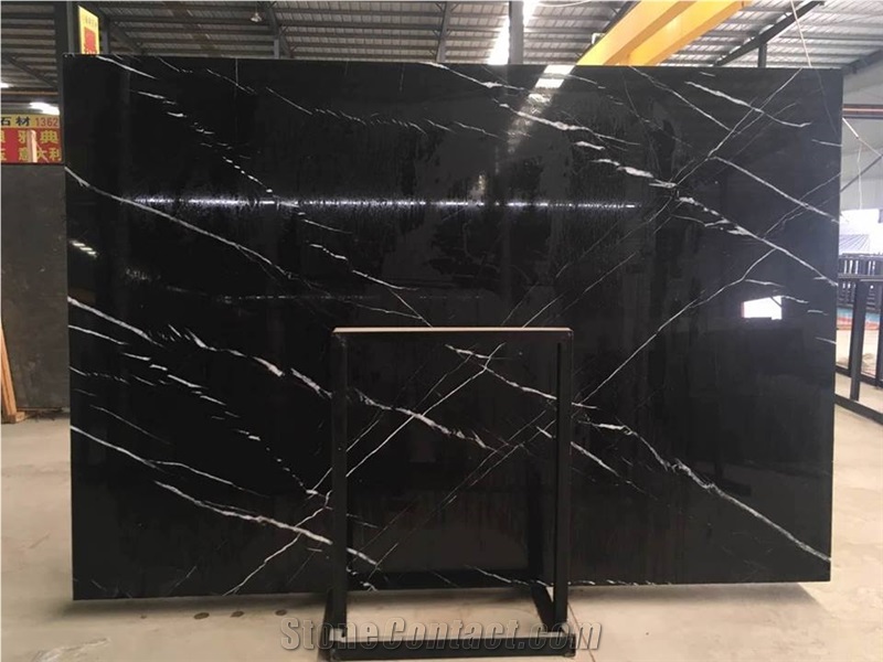 China Nero Marquina Marble Polished Stairs,Floor Covering Staircase Panel