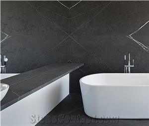 Iran Grey Marble Slab,Persian Grey Pietra Cris Marble Panel Tile Machine Cutting to Size Gofar Stone