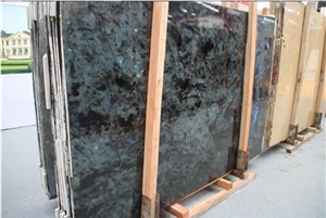 Labradorite Blue Granite Round Table Top,Coffee Worktop Solid Surface Tabletops for Dinner