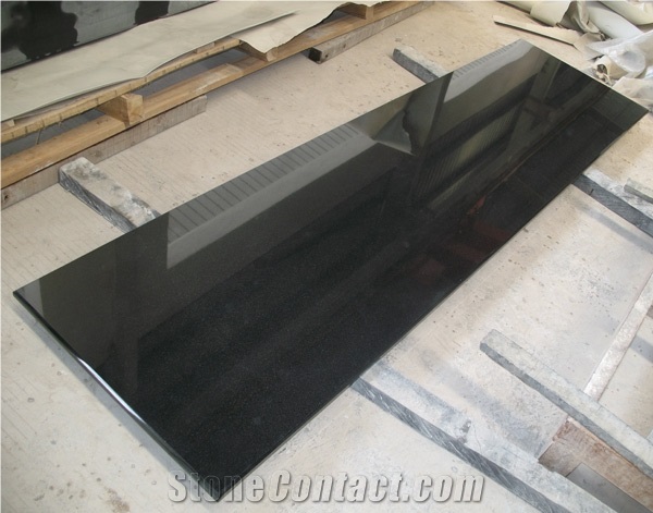 Shanxi Black Granite Bar Top Polished,Bench Top Customized Reception Countertop
