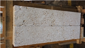 Dominican Coral Stone Saw Cut Tiles, Slabs