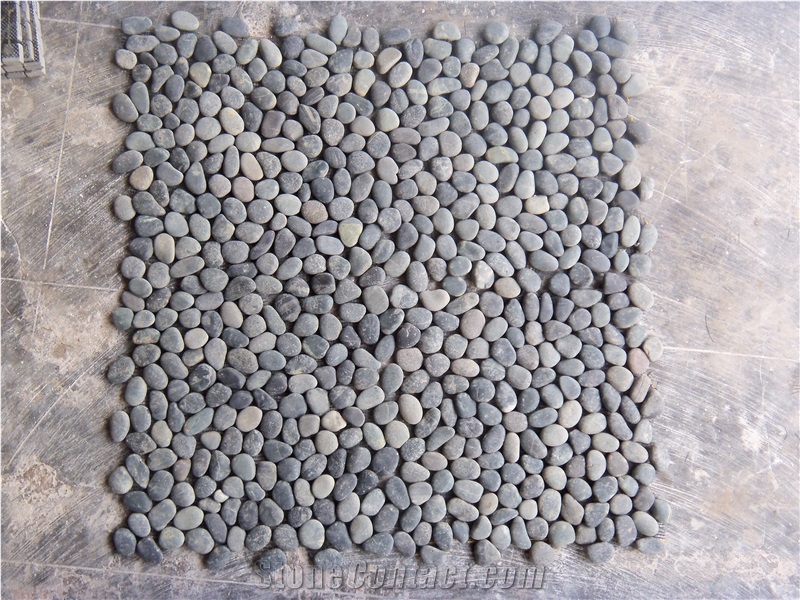 Bagus Natural Stone - Black Pebble Natural Stone Mosaic 30x30cm