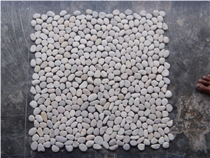 Bagus Natural Stone - White Pebble Natural Stone Mosaic 30x30cm