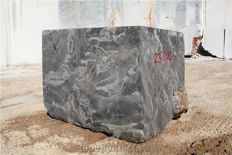 Silver Fantasy Marble Block