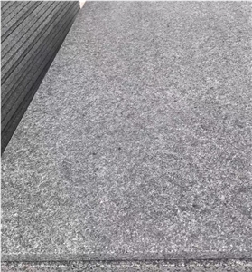 Flamed New G684 Black Pearl Basalt Tiles for Paving, Flooring Tiles