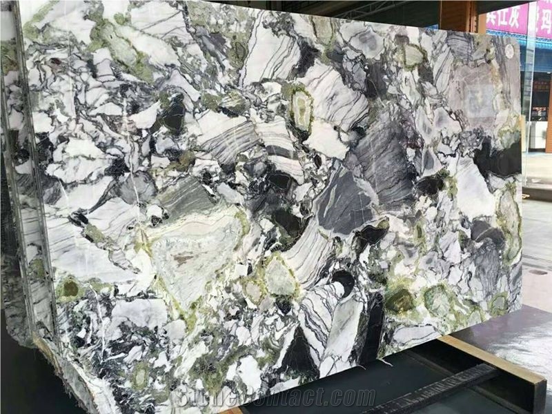 Ice Jade Marble Slabs&Tiles, Jade Green Natural Stone Marble Slab/Tile