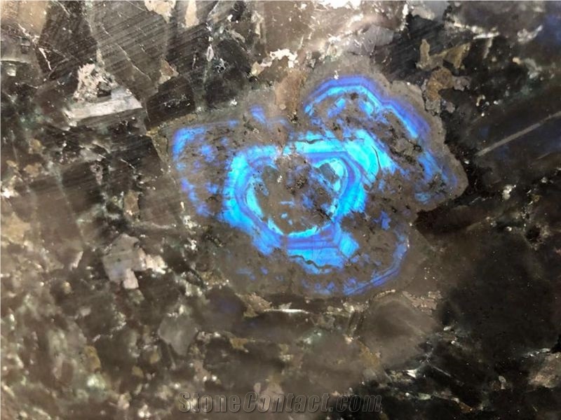 Volga Blue Granite, Polaris Blue, Labradorit Volga Blue Granite Slabs
