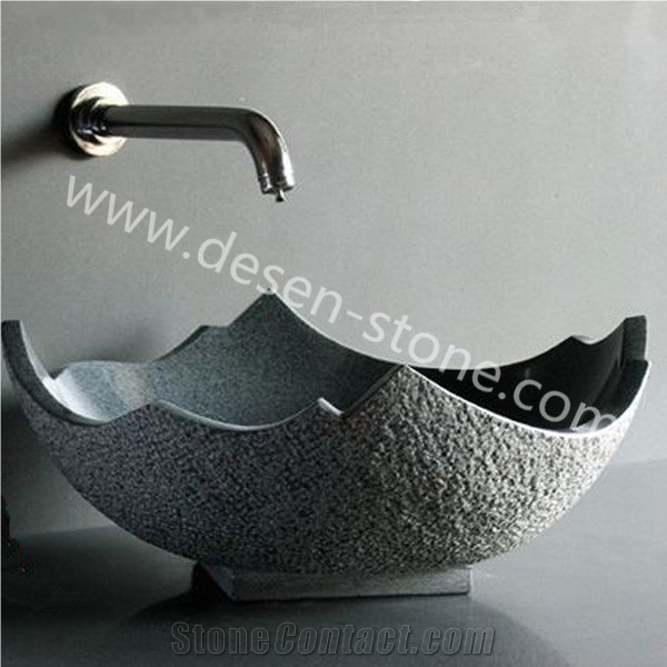 G654 Sesame Padang Black Granite Kitchen/Bathroom Sinks/Wash Basins