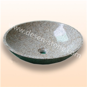 G682 Rusty Yellow Granite Kitchen/Bathroom Vessel Sinks/Wash Basins