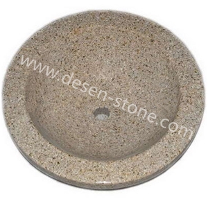 G682 Rusty Yellow Granite Kitchen/Bathroom Vessel Sinks/Wash Basins