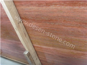 Iran Red/Persia Rosso/Persian Red Travertine Stone Slabs&Tiles Pattern
