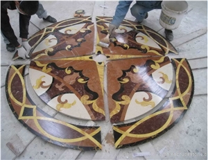 Marble Waterjet Floor Pattern