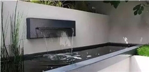 Black Granite Garden Fountains,Exterior Fountains, Waterfall No.14