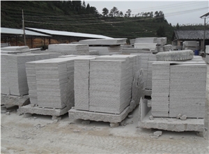 Polished Spray White Granite Stairs Steps G377 White Block Steps
