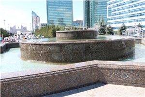 Baltic Brown Product Red Granite Fountain Bench Tiles