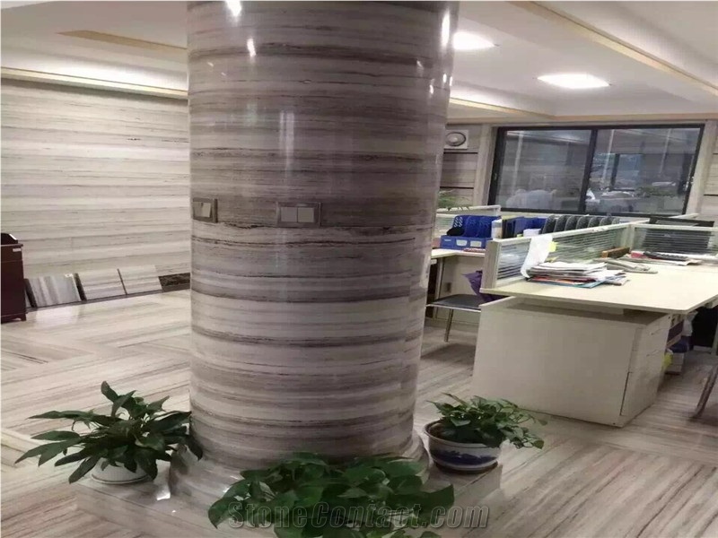 China Crystal Wood Marble Colunm, Roman Colunm, Column Cover