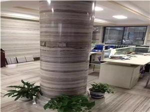 China Crystal Wood Marble Colunm, Roman Colunm, Column Cover