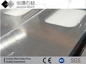 Grey Rose Veins Series Artifical Quartz Countertop Slabs&Tiles