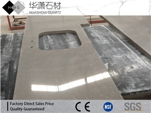 Grey Rose Veins Series Artifical Quartz Countertop Slabs&Tiles