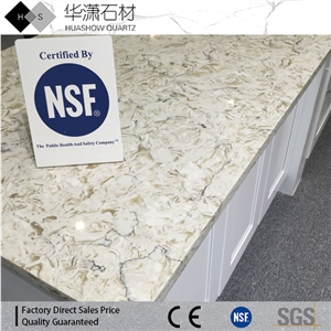 Hs504 Veins Quartz Stone Kitchen Countertop Island Top