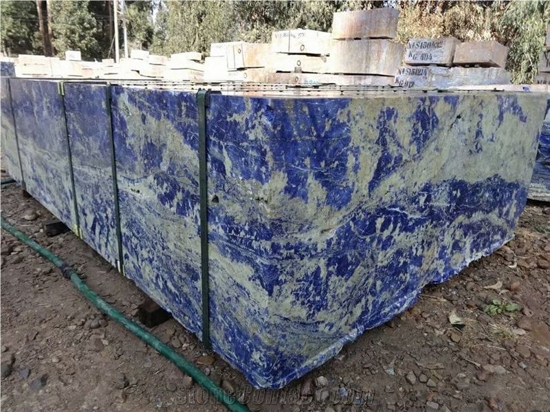 Jingtai Blue Marble Stairs Tiles，Luxury Marble，Backlight