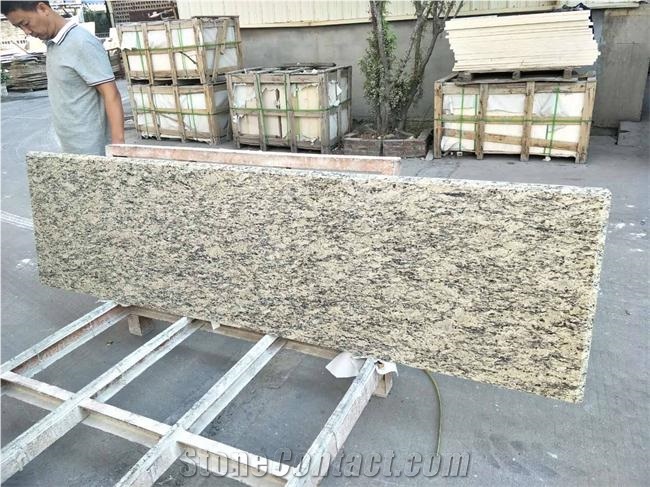Santa Cecilia Dark Giallo Cecilia Granite Countertop