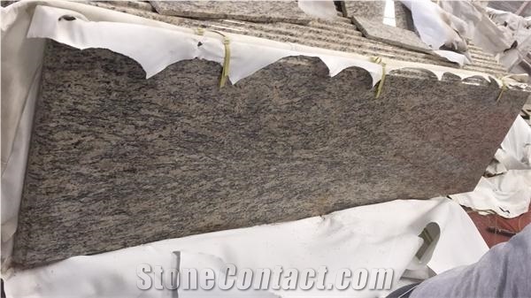 Santa Cecilia Dark Giallo Cecilia Granite Countertop