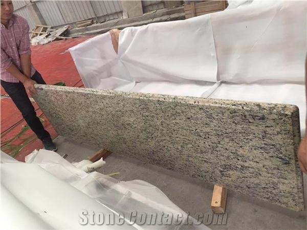 Santa Cecilia Dark Giallo Cecilia Granite Countertop
