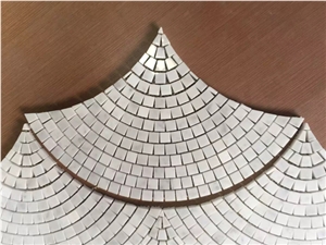 Squar Marble Mosaic Tile Polished 10mm 12"X12" for Kitchen, Washroom