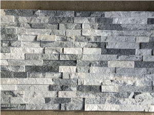 Cloudy Grey Quartzite Stacked Stone Veneer