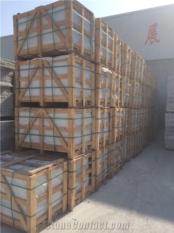China Light G603 Padang Cristal Hubei Sesame Padang White Granite Tile