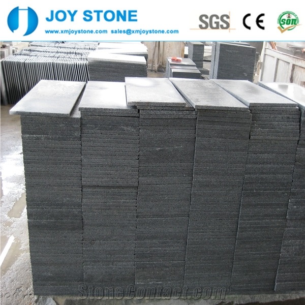 Competitive Price Dark Grey G654 Granite Padang Black Flamed Pavings