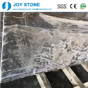 Polished Mongolia Black Basalt Paving Stone Interior Floor Tiles Slabs