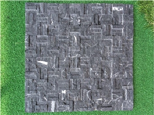 Black Marquina Mosaic Backsplash Kitchen Floor and Bathroom