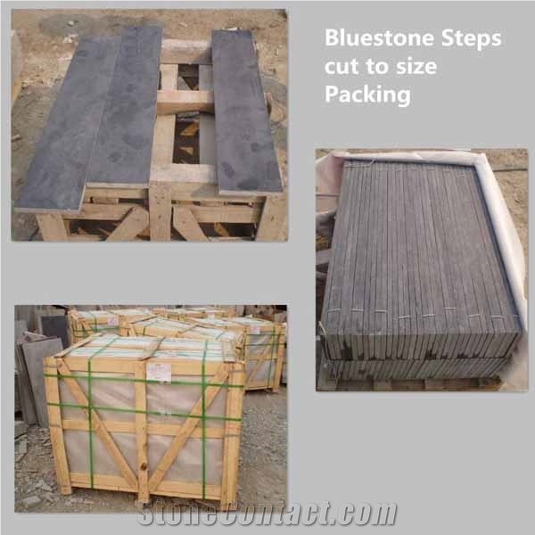 Blue Stone Steps Stairs Treads
