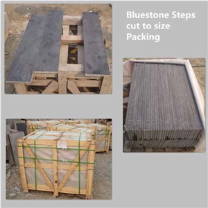 Blue Stone Steps Stairs Treads