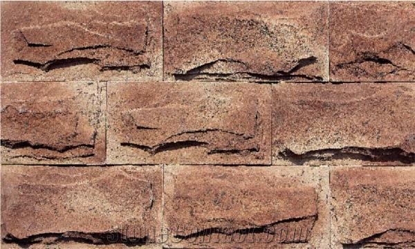 Concrete Brown Pink Faux Stone