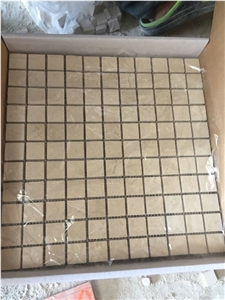 Cream Marfil Marble Mosaic Tile for Wall Cladding Project Cream Marfil Marble Mosaic Tile for Wall Cladding Project