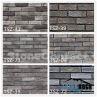 Faux Stone Face Pavers Black Brick Wall Panels