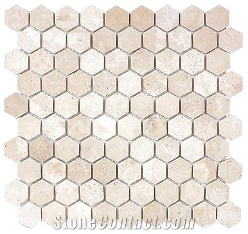 Hexagon Marble Mosaic Tile