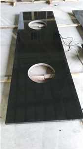 Mongolian Black Granite Countertops and Vanity Tops
