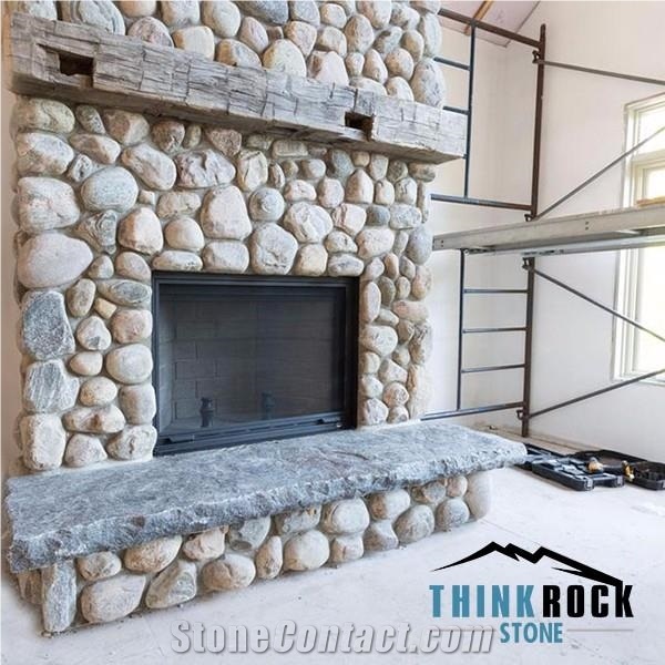 Multicolor Eco Cobble Stone Decorative Stone with River Rock Veneer
